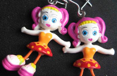 Boucles d'oreilles pour petite-fille...