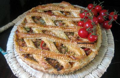 TARTE AU POULET ET LÉGUMES DU SOLEIL