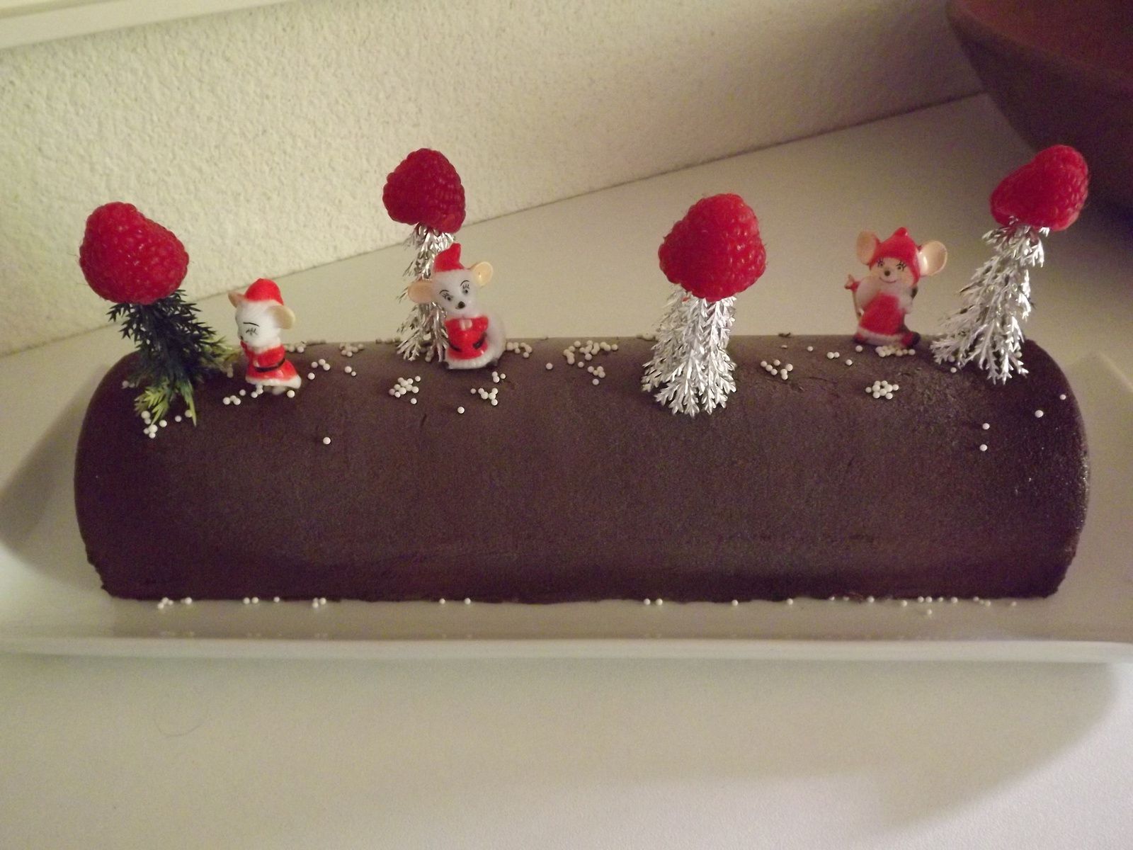 BUCHE CHOCOLAT CREME BRULEE NOEL 2015