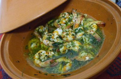 Tajine de crevettes aux graines de cumin