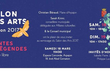 Dernière minute. Ce week-end, 18 et 19 mars Le Salon des Arts d' Arpajon