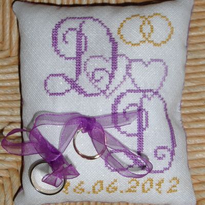 Coussin de mariage (partie 2)