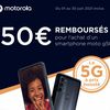 Motorola moto g50 5G remboursement de 50 euros chez ORANGE