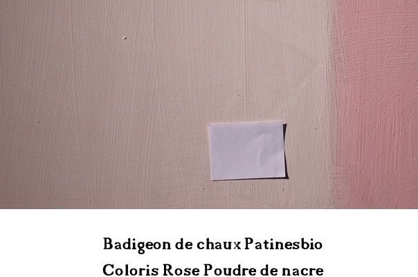 peinture chaux rose clair