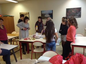 Goûter de fin de trimestre au collège