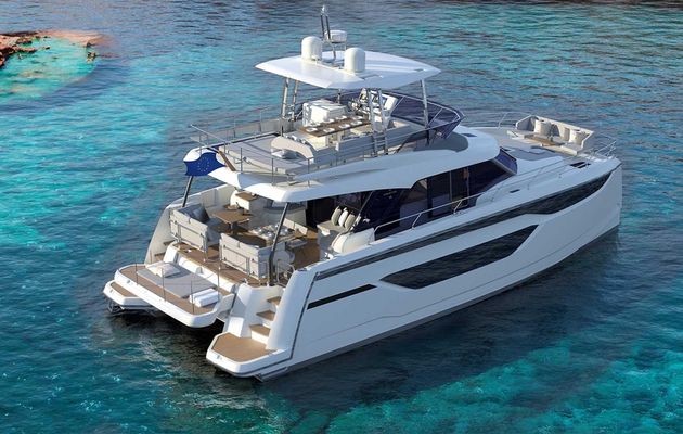 Prestige M48: nuove immagini del catamarano a motore di Prestige Yachts