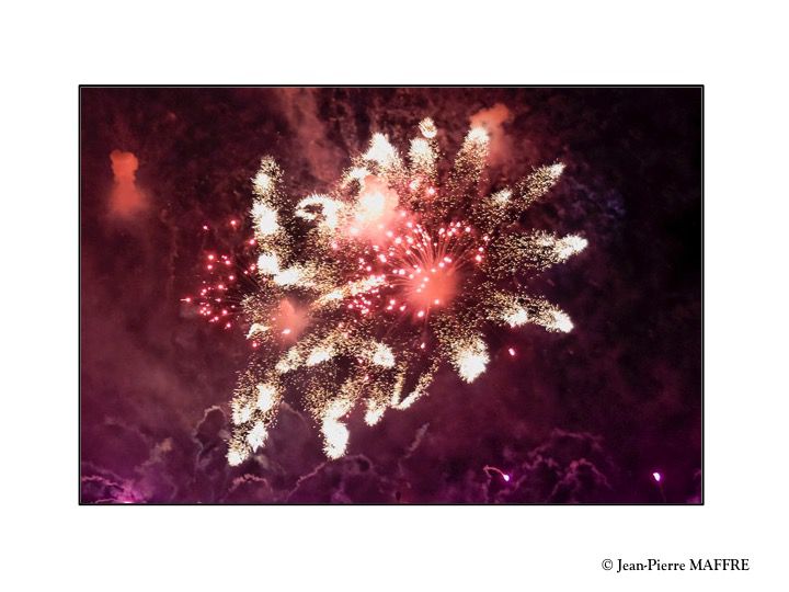 Les feux d’artifices sont toujours de très grands moments d’émotion par leur profusion de couleurs et de sons. Paris, 14 juillet 2008.