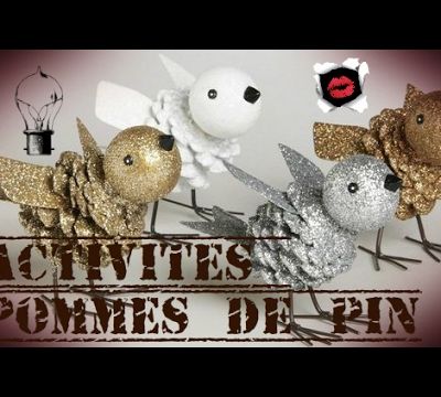 Activités pour enfants avec des pommes de pin 