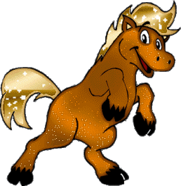 Cheval - Gif scintillant - Gratuit