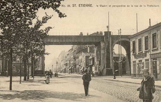 Cartes postales anciennes du quartier Jacquard-Préfecture
et de ses alentours.
