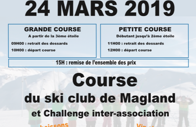 Course du ski club 24 mars 2019