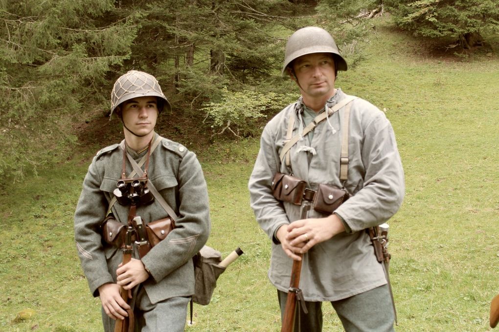 Patrouille de Chasse en progression dans le Nord-Vaudois, Septembre 1944