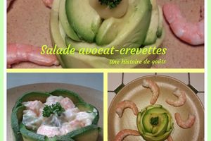 Salade avocat crevettes