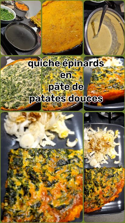  Quiche épinards en croûte de patates douces