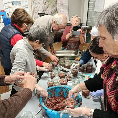Atelier charcuterie avec la section occitan de l'ACAP à Savignac ce vendredi 5 décembre