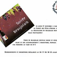 Soirée Beaujolais nouveau 17 novembre 2016