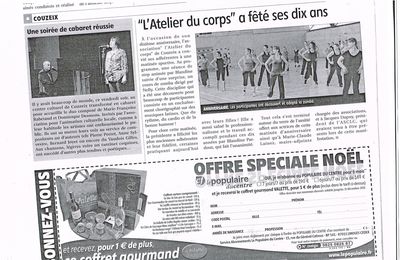 Article Le Populaire du Centre