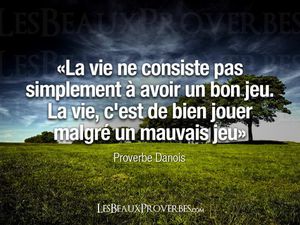 la vie est bon, mais tu es obligé a savoir comment ont pousse la porte qui mène vers le bonheur.