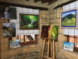 Exposition - Vitrine de Warcq - 2017 - les artistes de l’atelier de Flo