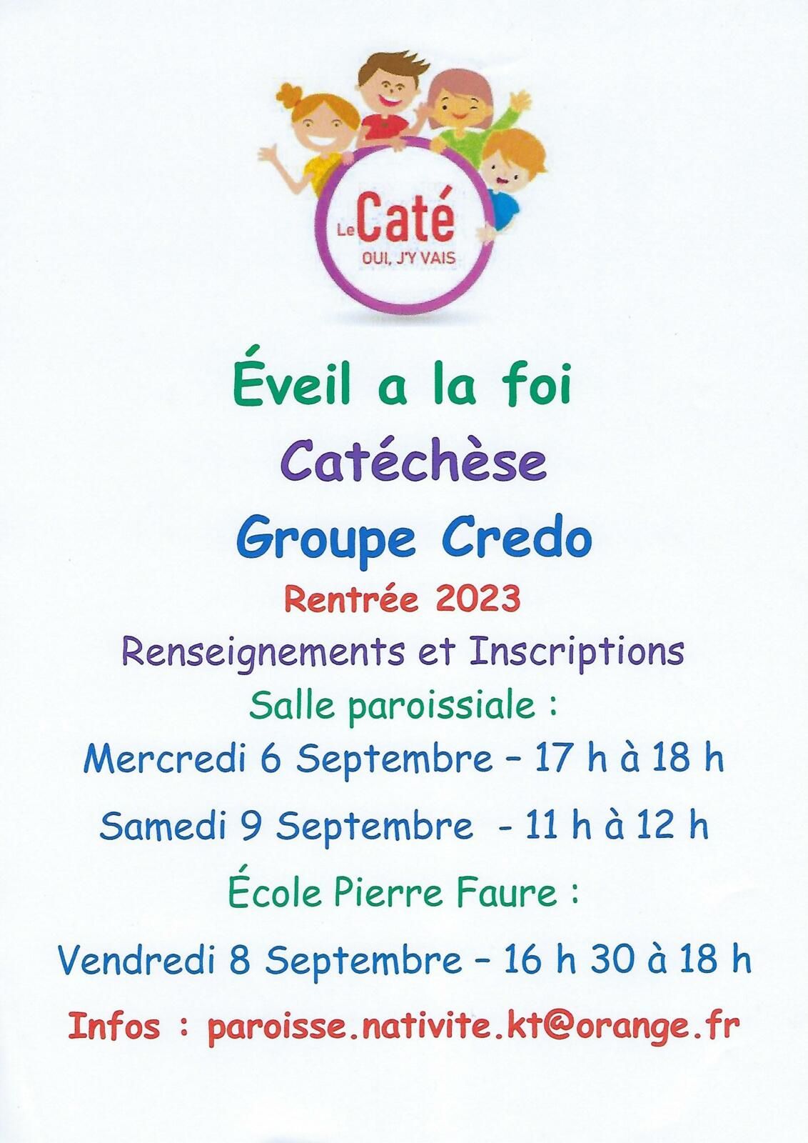 Caté Page De Garde Cahier De Catéchisme Paroisse de la Nativité - Chauffailles.