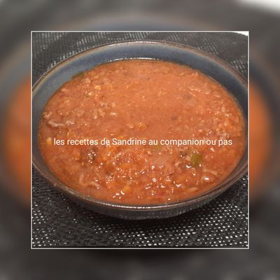 Sauce bolognaise (au companion ou autre robot)