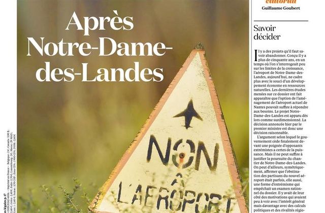 La Une des quotidiens nationaux ce jeudi 18 janvier.