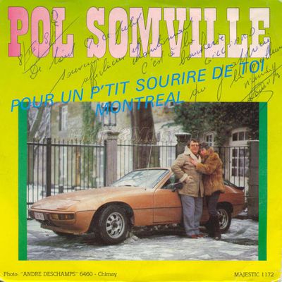 Pol somville, un chanteur belge actif des années 1960 aux années 1980, membre du groupe "les amis d'ici, Wallonie"