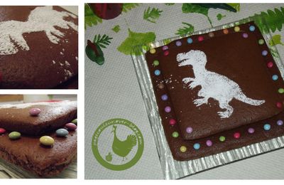 Anniversaire dinosaure : le gâteau