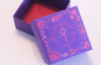 "Ma jolie boîte à secrets" origami facile version couleurs !