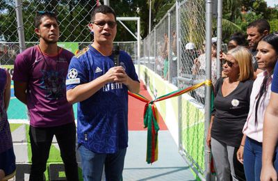 Alcalde Fuenmayor reinauguró cancha deportiva en la urbanización Prebo I de la parroquia San José en Valencia