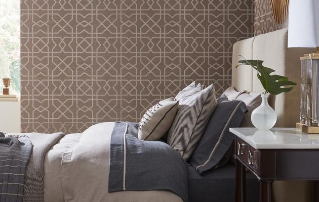 Barclay Butera Geometric Wallcovering to Make a Timeless Appeal