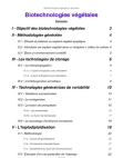 Biotechnologies végétales (Biotechnologies, semestre 5, BCP)