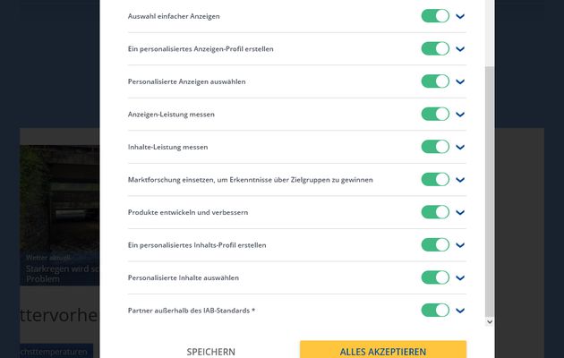 klau|s|ens möchte den boykott aller cookie-viel-woller und deshalb böstuer BEISPIEL wetter.com – www.klausens.com