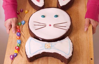 Tuto - Gâteau lapin de pâques au chocolat