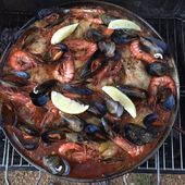 Paella au barbecue - Mes recettes fétiches