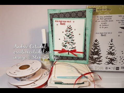 Carte Sapin enneigé Stampin' Up!