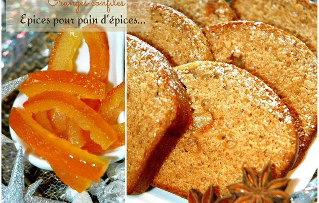 Pain aux épices et écorces d'oranges 