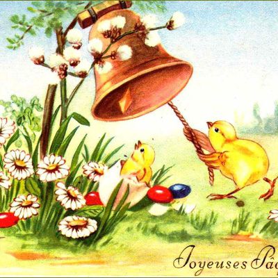 Vintage cartes illustrées Pâques