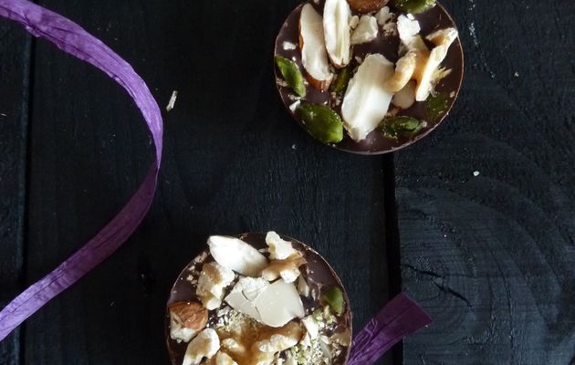 Palets au chocolat et fruits secs {cadeaux gourmands}