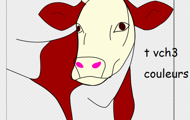 Inkstitch, broderie vache3 : couleurs dans inkscape