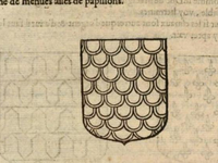 l'Indice armorial ou sommaire explication des mots usitez au blason des armoiries de  1635, par Louvan Geliot et J. Daret