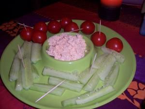 Bâtonnets de légumes au piment d'espelette