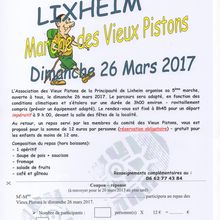 Inscription pour la marche des Vieux Pistons le 26 mars 2017