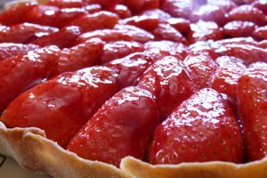 Tarte aux fraises acidulée de Philippe Conticini (un peu modifiée)