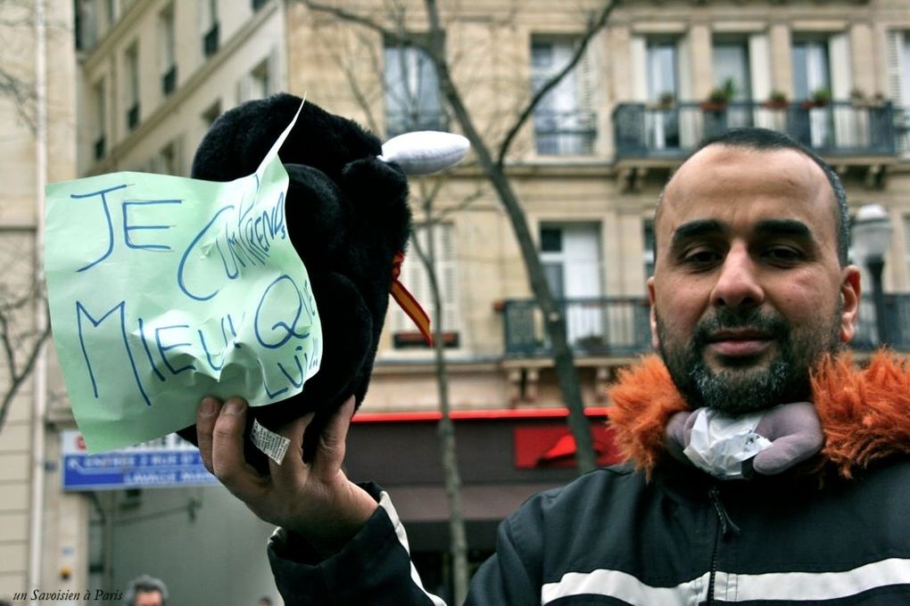 manifestation le 5 fevrier 2011 de république à Madeleine