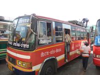bus local de chiang rai à chiang khong pour rejoindre la frontiere laostienne 