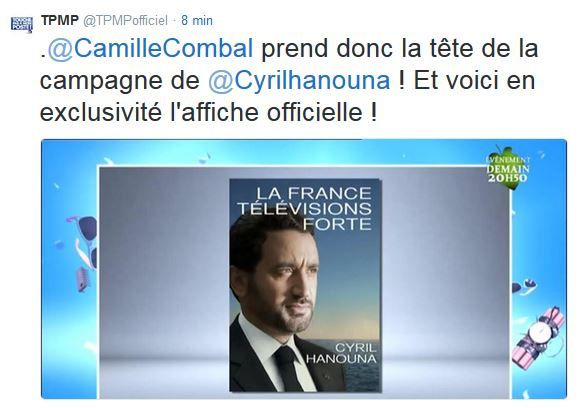 Cyril Hanouna, son discours de candidat à la présidence de France Télévisions (Vidéo).