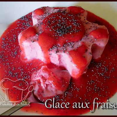 Glace aux fraises