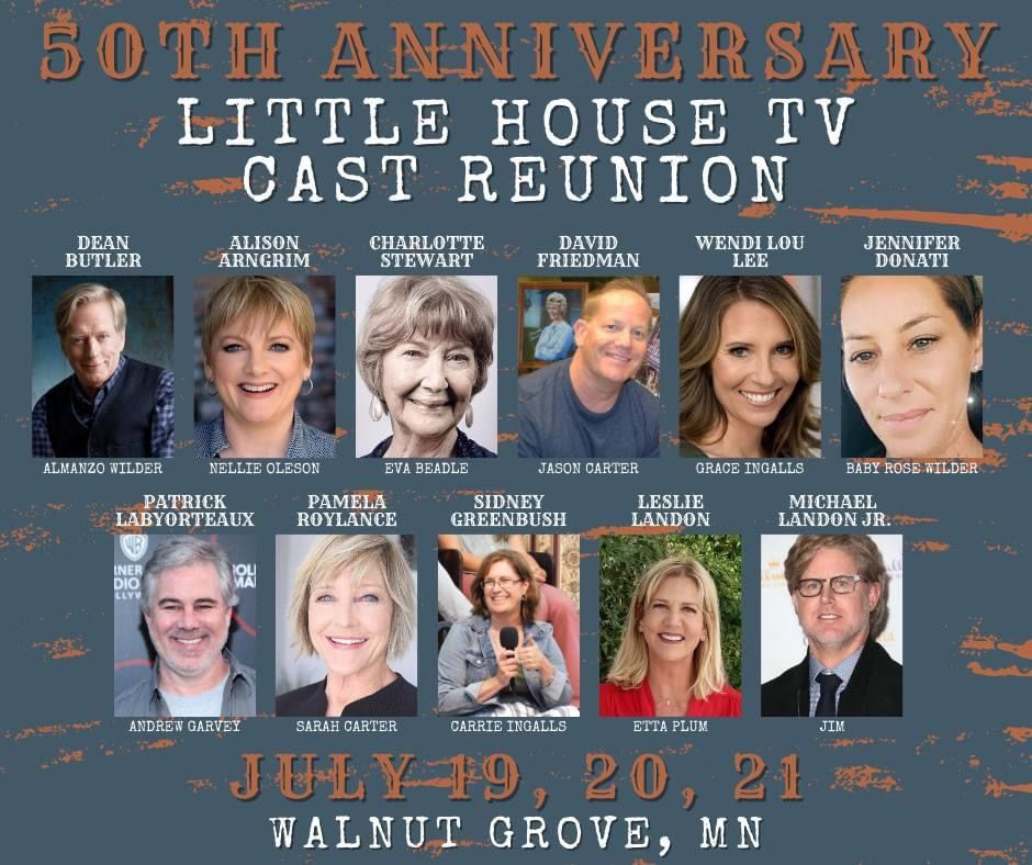 Little House TV Cast Reunion, 50th Anniversary, July 19-21, 2024. Walnut Grove, MN. A la rencontre des acteurs de la Petite Maison dans La Prairie (Little House on the Prairie)...