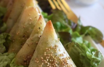 Samoussa au saumon fumé